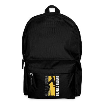 Ölfeld Bohrinsel Legende - Rucksack - Schwarz - Vorne