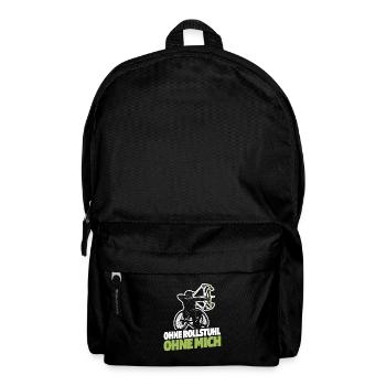 Rollstuhl Rollstuhlfahrer Bogenschießen - Rucksack - Schwarz - Vorne