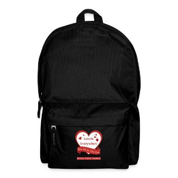 Liebe ist überall, aber auch die Grippe - Rucksack - Schwarz - Vorne