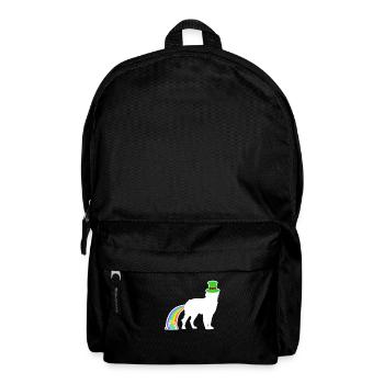 St. Patricks Hund - Bernedoodle - Rucksack - Schwarz - Vorne