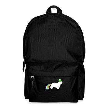 St. Patricks Hund - Clumber Spaniel - Rucksack - Schwarz - Vorne