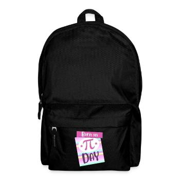 Born On Pi Day Big Pi Symbol Awesome 3.14 Pi Day - Backpack - black - Front