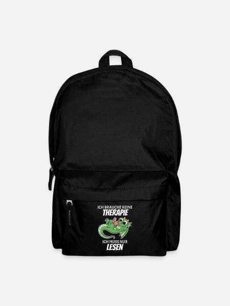 Bücher Drache Drachen - Rucksack - Schwarz
