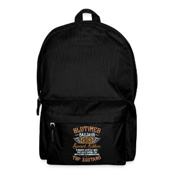 Oldtimer Baujahr 1962 geboren Geburtstag Spruch - Rucksack - Schwarz - Vorne