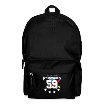 Alter Ist Nur Eine Zahl – 59. Geburtstag - Rucksack - Schwarz - Vorne
