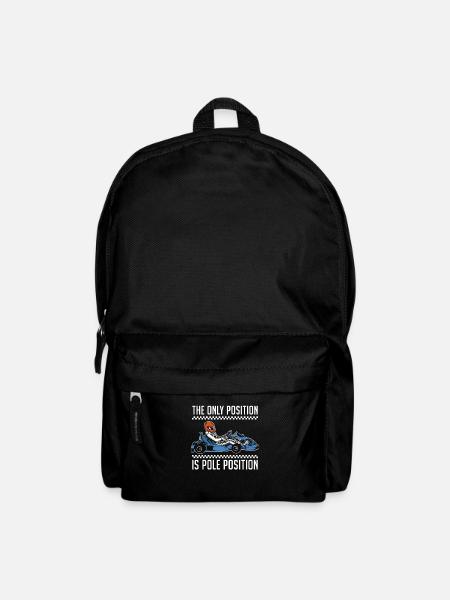 Go Kart Karting Karting Driver Pole - Sac à dos - noir