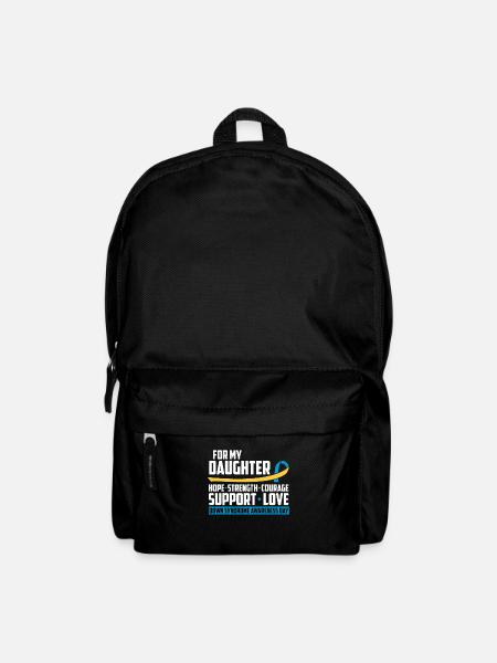 Down Syndrom T21 Trisomie Tochter - Rucksack - Schwarz