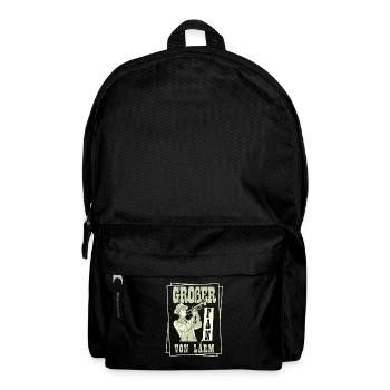 Fanfahrenzug Spielmannszug Lärm - Rucksack - Schwarz - Vorne