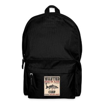 Wanted fish - carp fishing - Backpack - black - Front