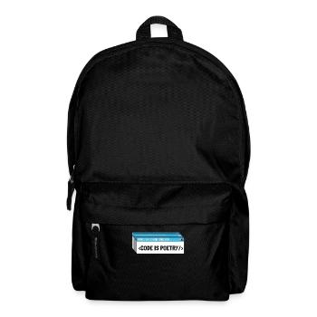 Entwickler Coder Programmierer Poesie - Rucksack - Schwarz - Vorne