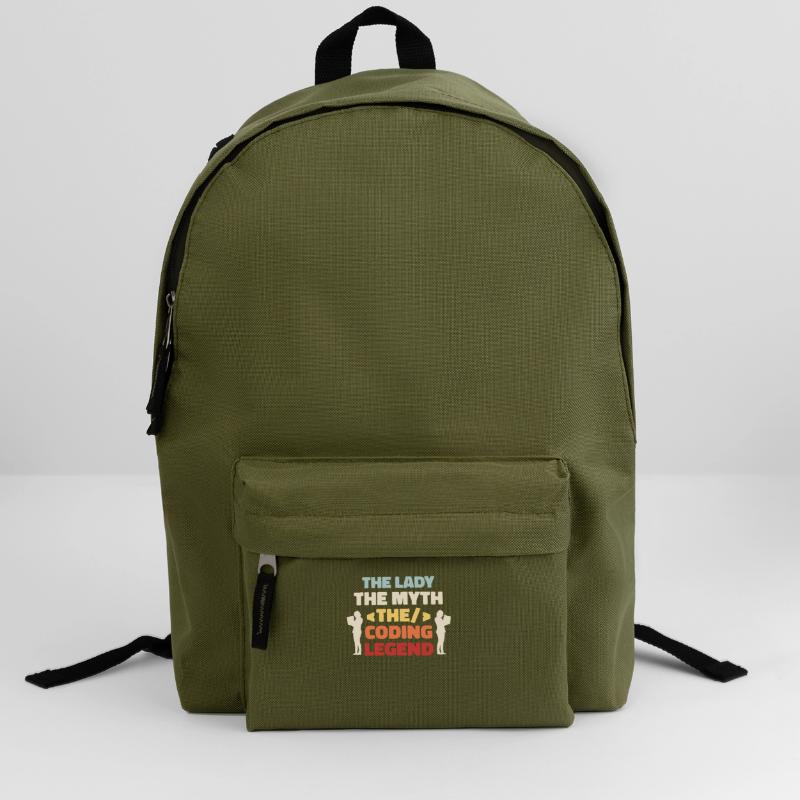 Entwickler Coder Programmierer Dame Rucksack