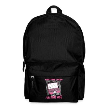 Entwickler Coder Programmierer Gattin - Rucksack - Schwarz - Vorne