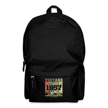 Original 1957 Vintage Geburtstags-Retro - Rucksack - Schwarz - Vorne