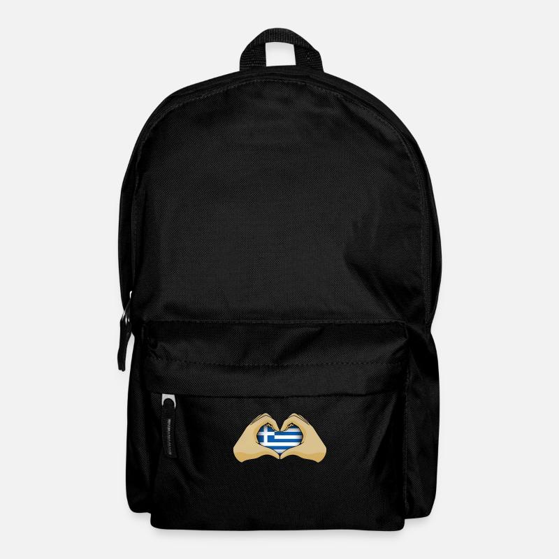 Griechenland - Rucksack - Schwarz