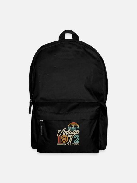 Vintage 1972 Geburtstagslegende - Rucksack - Schwarz