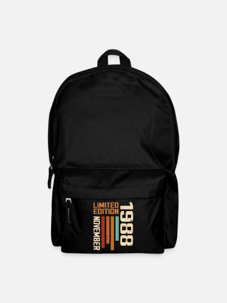 1988 November Geburtstagsgeschenk. November 1988 - Rucksack - Schwarz