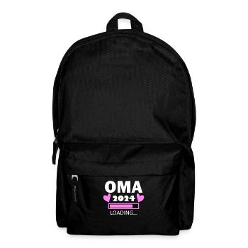 Oma 2024 - Oma werden - Oma loading 2024 - Rucksack - Schwarz - Vorne