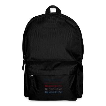 Vintage Sweden Stadt - Retro Helsingborg - Rucksack - Schwarz - Vorne