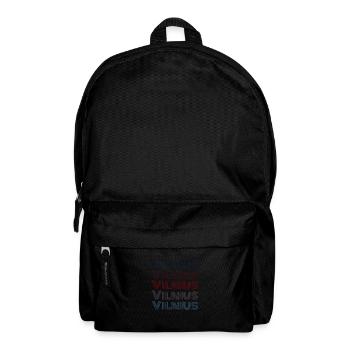 Vintage Lithuania City - Retro Vilnius - Backpack - black - Front
