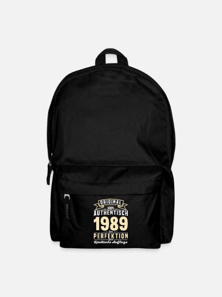 Vintage 1989 - Authentisches Geburtstagsgeschenk - Rucksack - Schwarz