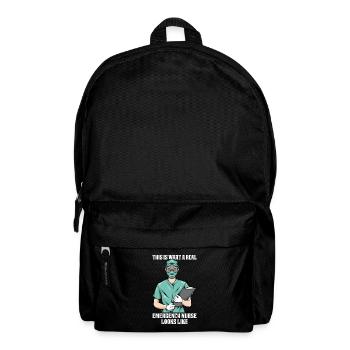 Krankenschwester Lustig Notfall Krankenschwester - Rucksack - Schwarz - Vorne