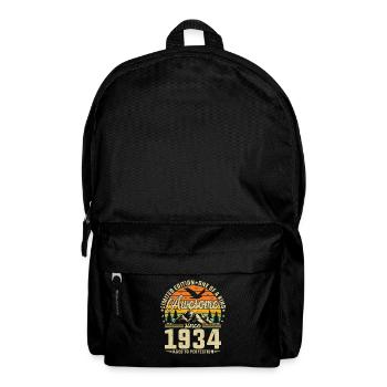 1934 Vintage Geburtstagsshirt - Rucksack - Schwarz - Vorne
