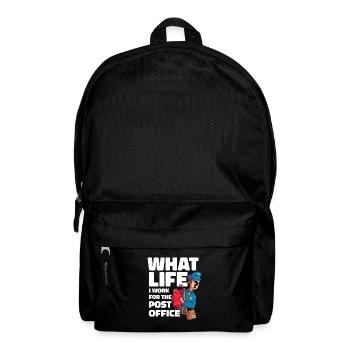 Postbote Briefträger Lustig - Rucksack - Schwarz - Vorne