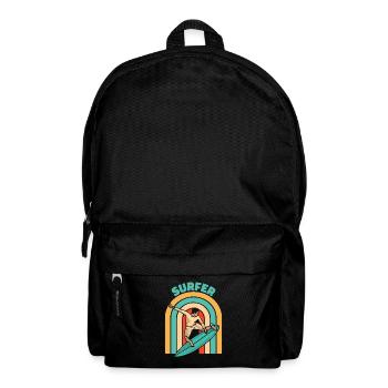 Surfer Surfen Cool Retro Surfer Vintage Surf - Backpack - black - Front