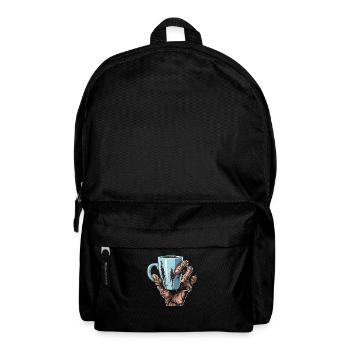Coffee Cafe Halloween Zombie Hand - Backpack - black - Front