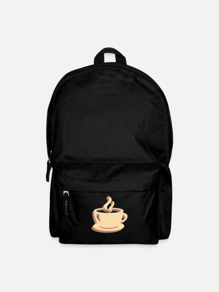Kaffee Cafe - Rucksack - Schwarz