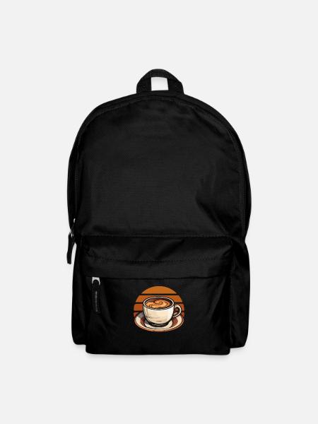 Kaffee Cafe - Rucksack - Schwarz