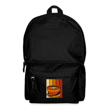 Kaffee Cafe - Rucksack - Schwarz - Vorne