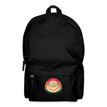 Kaffee Cafe - Rucksack - Schwarz - Vorne