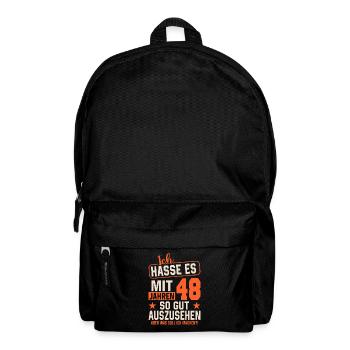 Vintage 48 - Zeitlose Eleganz - Rucksack - Schwarz - Vorne