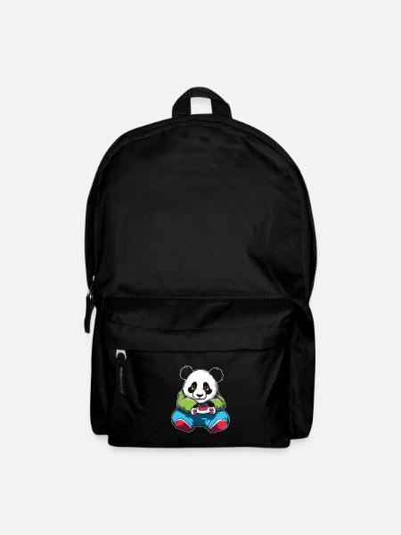 Gamer Gaming Gaming Panda Bear - Rucksack - Schwarz