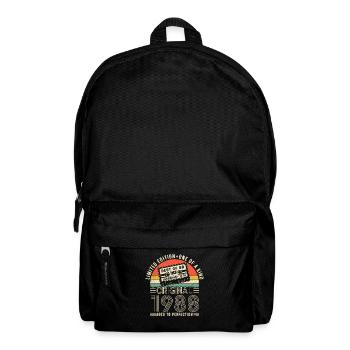 Joie d’anniversaire vintage 1988 - Sac à dos - noir - Devant