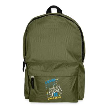 Gamer Gaming Level 11 Unlocked - Rucksack - Olivgrün - Vorne