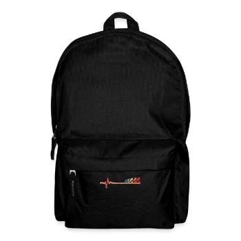 Bowling Bowlen Bowler Ekg Rythme cardiaque - Sac à dos - noir - Devant