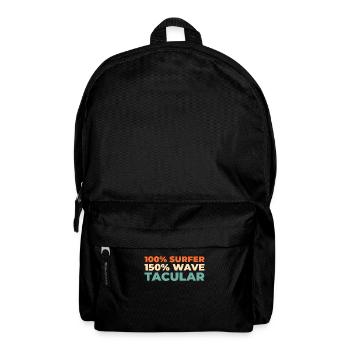 Surfer Surfen - Rucksack - Schwarz - Vorne