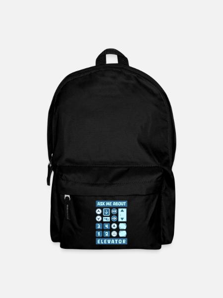Fahrstuhl Aufzug - Rucksack - Schwarz
