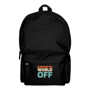 Surfeur Surfen Surfer sur World Off - Sac à dos - noir - Devant
