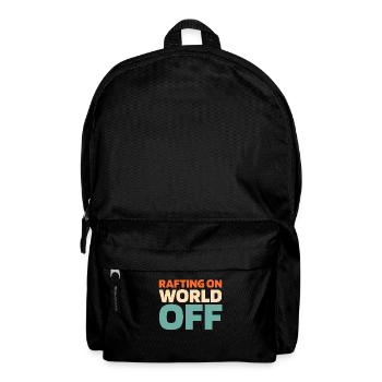Rafting Rafting On World Off - Rucksack - Schwarz - Vorne