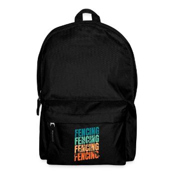 Fechten Fechter - Rucksack - Schwarz - Vorne