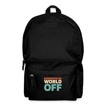Badminton Federball Badminton On World Off - Backpack - black - Front