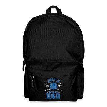 Softball Just A Softball Dad - Backpack - black - Front
