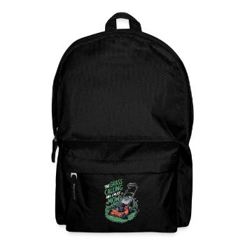 Rasenmäher Mähen - Rucksack - Schwarz - Vorne