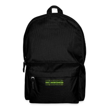 Rasenmäher Mähen - Rucksack - Schwarz - Vorne