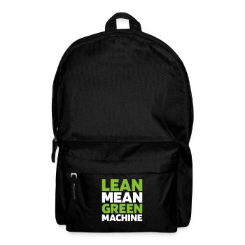 Rasenmäher Mähen - Rucksack - Schwarz - Vorne