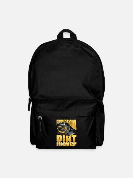 Bulldozer Planierraupe - Rucksack - Schwarz