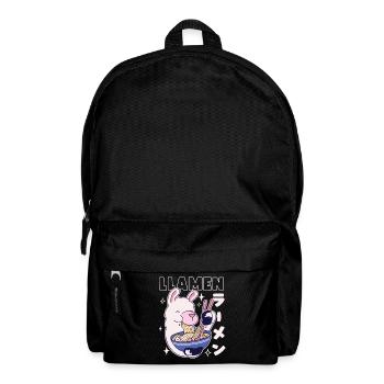 Llamen Kawaii Lama isst Ramen - Rucksack - Schwarz - Vorne